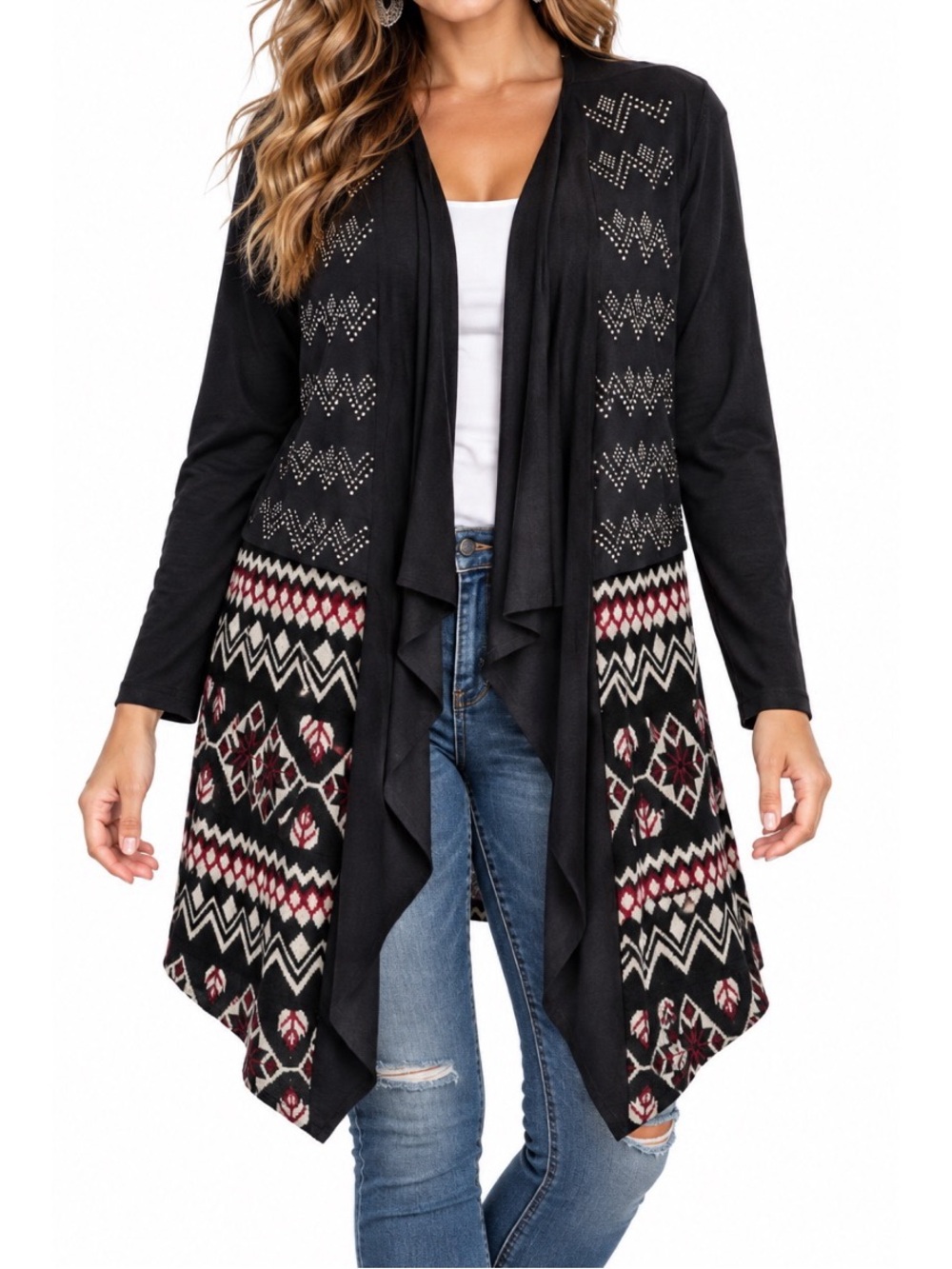 Vocal Voice of California black & Red Shawl/Jacket